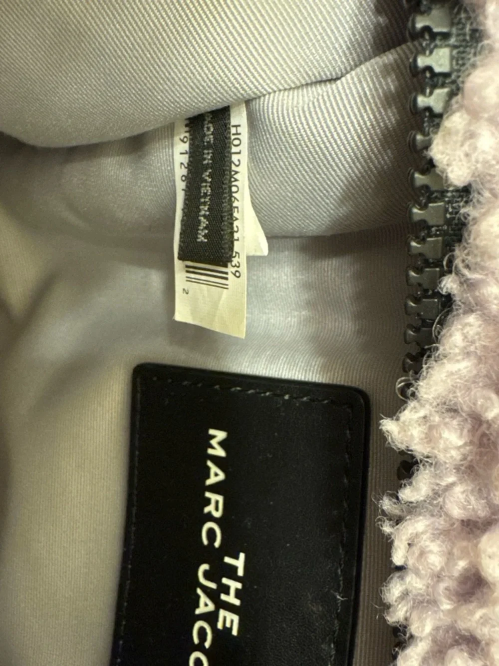 Marc Jacobs Plush Lavender Sherpa Tote